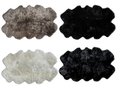 现代毛绒皮毛地毯3d模型 现代毛绒皮毛地毯