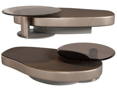 现代异形拼接茶几3d模型 现代异形拼接茶几