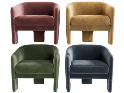 现代布艺休闲椅子