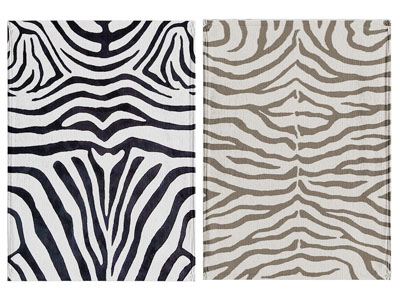 现代斑马纹理长方形地毯3d模型 现代斑马纹理长方形地毯