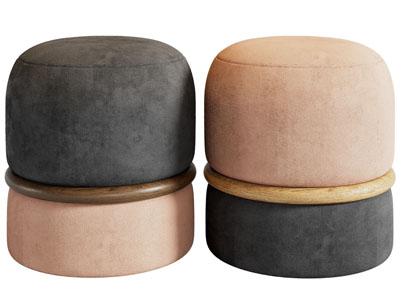 现代圆形坐墩、沙发凳子