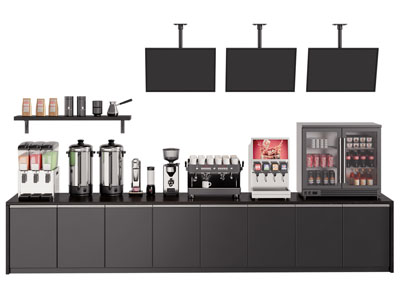 现代奶茶店操作台 料理台