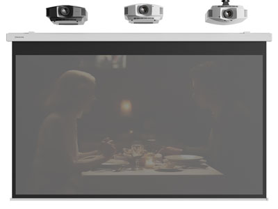 现代投影仪 投影幕布3d模型 现代投影仪 投影幕布