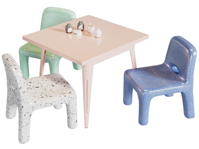 现代儿童桌椅组合