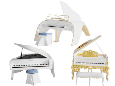 后现代创意三角钢琴 琴凳3d模型 后现代创意三角钢琴 琴凳