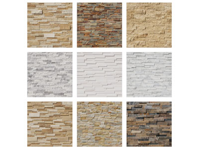 现代文化石背景墙