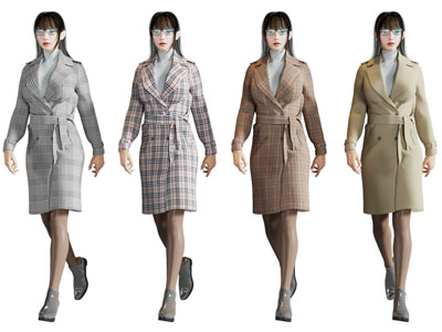 现代穿大衣的女孩 女子 女人 人物 美女