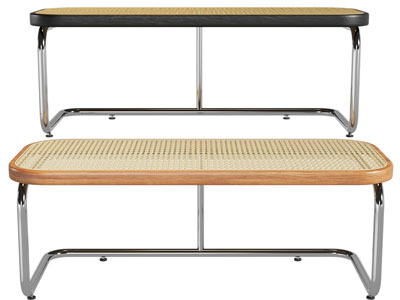 现代Knoll藤编长凳子
