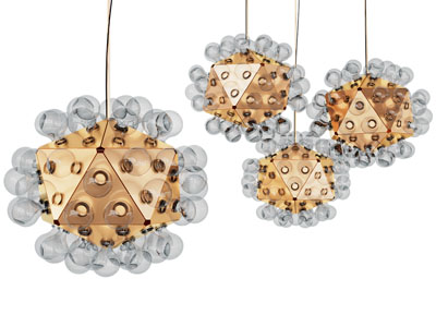 现代轻奢泡泡造的吊灯