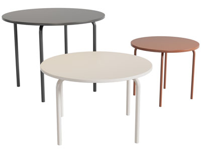 现代圆形茶几边几3d模型 现代圆形茶几边几