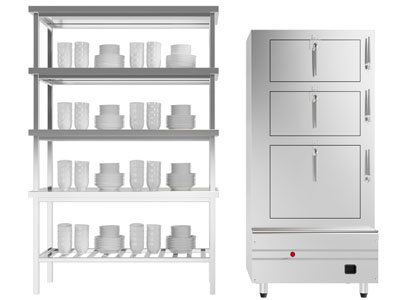 现代不锈钢碗架、商用热水器3d模型 现代不锈钢碗架、商用热水器