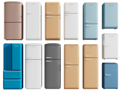 现代糖果色迷你冰箱3d模型 现代糖果色迷你冰箱