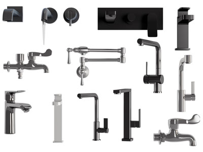 现代水龙头3d模型 现代水龙头