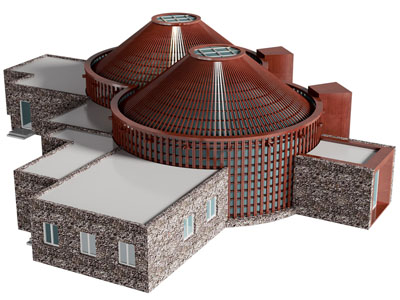 现代建筑 活动中心3d模型 现代建筑 活动中心