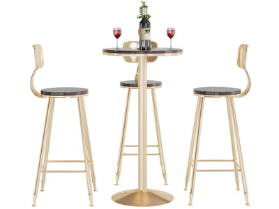 现代轻奢吧桌吧椅