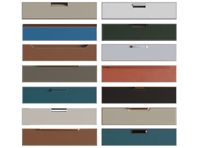 现代皮革抽屉门板