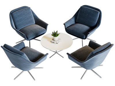 现代休闲桌椅组合