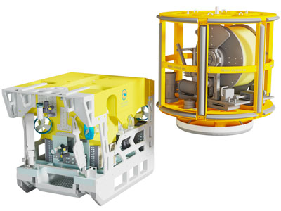 现代海底作业机器人、机械设备3d模型 现代海底作业机器人、机械设备