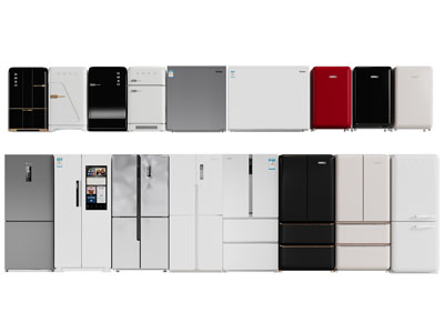 现代迷你电冰箱3d模型 现代迷你电冰箱