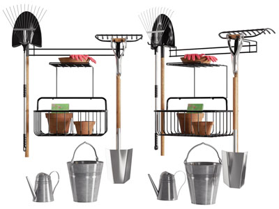 现代铲子 水桶 水壶园林园艺工具3d模型 现代铲子 水桶 水壶园林园艺工具