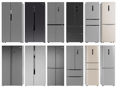 现代冰箱3d模型 现代冰箱