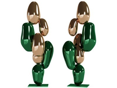 现代仙人掌雕塑雕刻摆件3d模型 现代仙人掌雕塑雕刻摆件