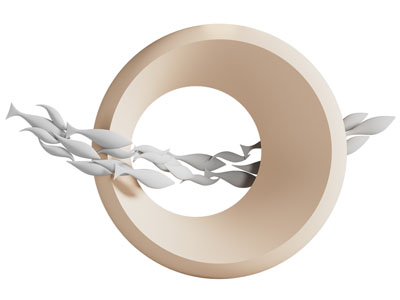 新中式鱼群墙饰挂件