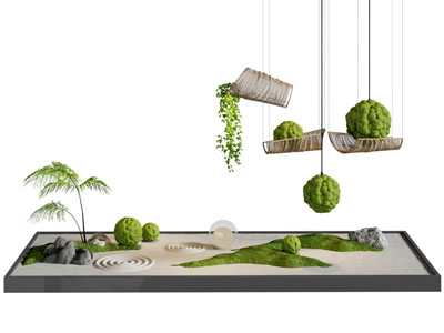 新中式花池景观园艺小品