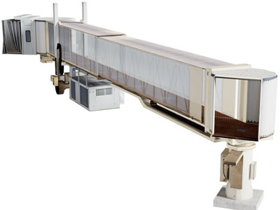 现代飞机登机走道 过道3d模型 现代飞机登机走道 过道