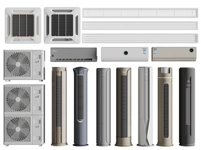 现代柱形空调 外机 出风口3d模型 现代柱形空调 外机 出风口