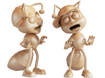 现代蚂蚁雕塑雕刻摆件组合3d模型 现代蚂蚁雕塑雕刻摆件组合