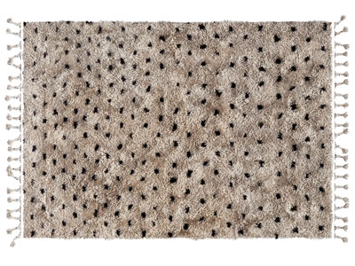 现代长方形豹纹毛绒地毯3d模型 现代长方形豹纹毛绒地毯