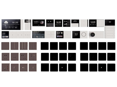 现代插座 开关面板3d模型 现代插座 开关面板