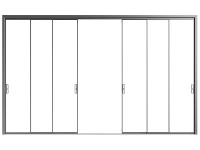 现代玻璃推拉门