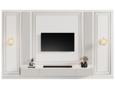简欧电视背景墙