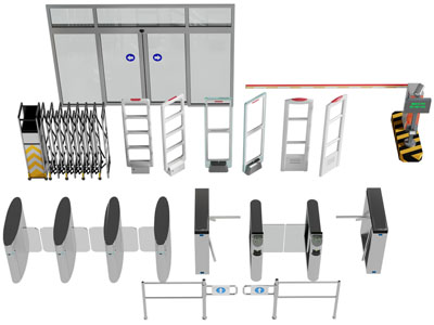 现代门禁、门挡、办公玻璃大门