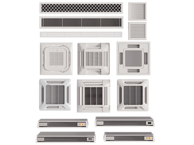 现代中央空调出风口3d模型 现代中央空调出风口
