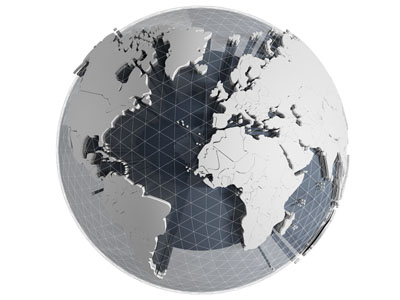 现代立体地球仪