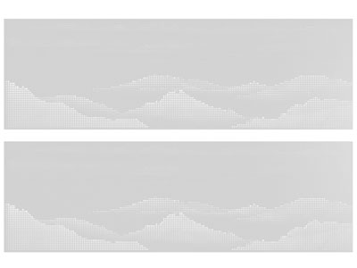 新中式山脉穿孔板、护墙板、冲孔板、铝单板