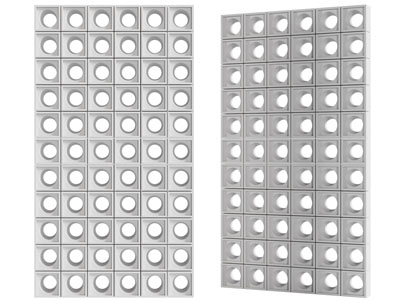 侘寂风隔断3d模型 侘寂风隔断