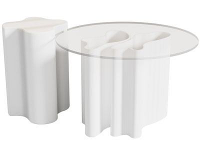 现代圆形茶几3d模型 现代圆形茶几