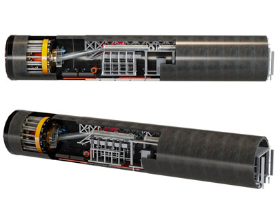 现代盾构机3d模型 现代盾构机