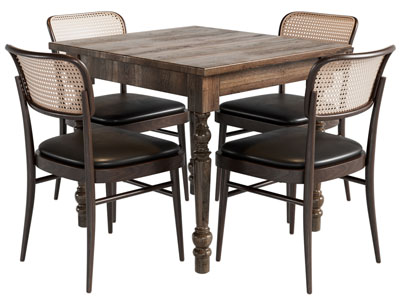 美式实木休闲桌椅组合