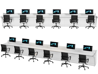 现代加长监控操作台