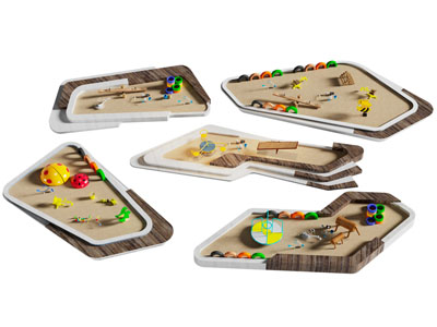 现代跷跷板 儿童沙坑沙地游乐设备3d模型 现代跷跷板 儿童沙坑沙地游乐设备