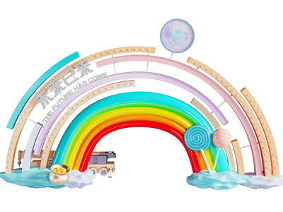 现代彩虹门美陈