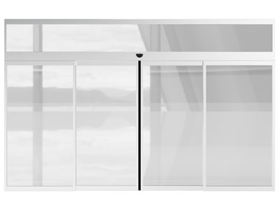 现代办公玻璃感应门 大门 推拉门