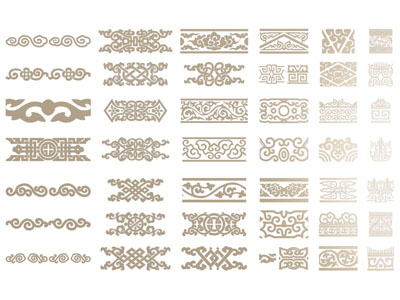 新中式雕花装饰构建