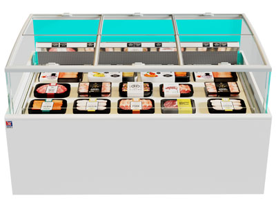 现代预制菜、生鲜展柜、保鲜冰箱3d模型 现代预制菜、生鲜展柜、保鲜冰箱