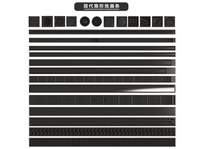 现代地漏3d模型 现代地漏